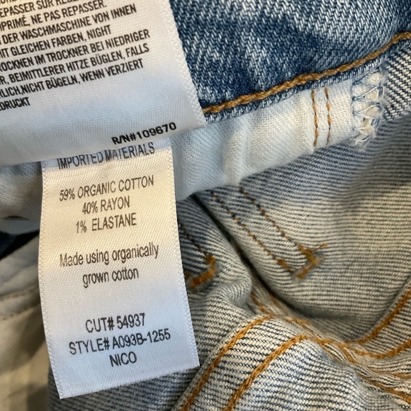 Agolde Nico High Rise Button Fly Slim Fit Jeans Size 23 - Picture 16 of 16